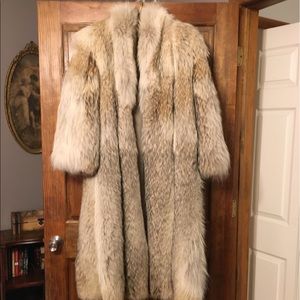 Full length Coyote Fur Coat